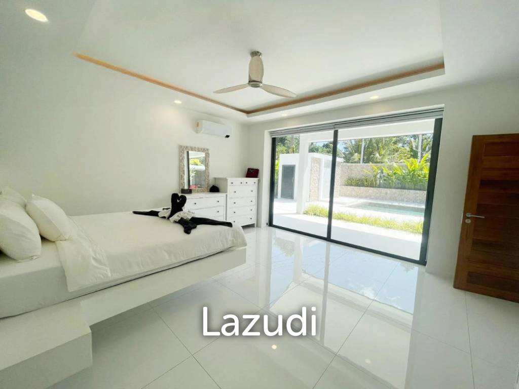 Tropical 3-Bedroom Villa with Gym & Solar Power – Mae Nam, Koh Samui