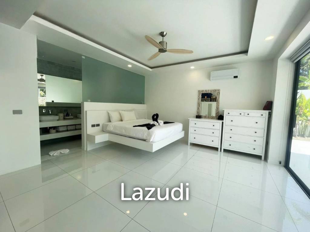 Tropical 3-Bedroom Villa with Gym & Solar Power – Mae Nam, Koh Samui