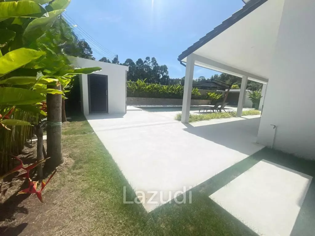 Tropical 3-Bedroom Villa with Gym & Solar Power – Mae Nam, Koh Samui
