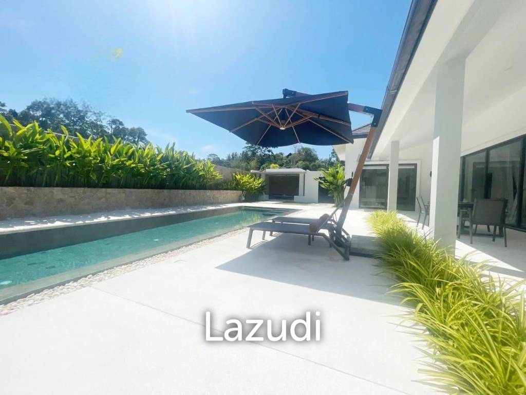 Tropical 3-Bedroom Villa with Gym & Solar Power – Mae Nam, Koh Samui