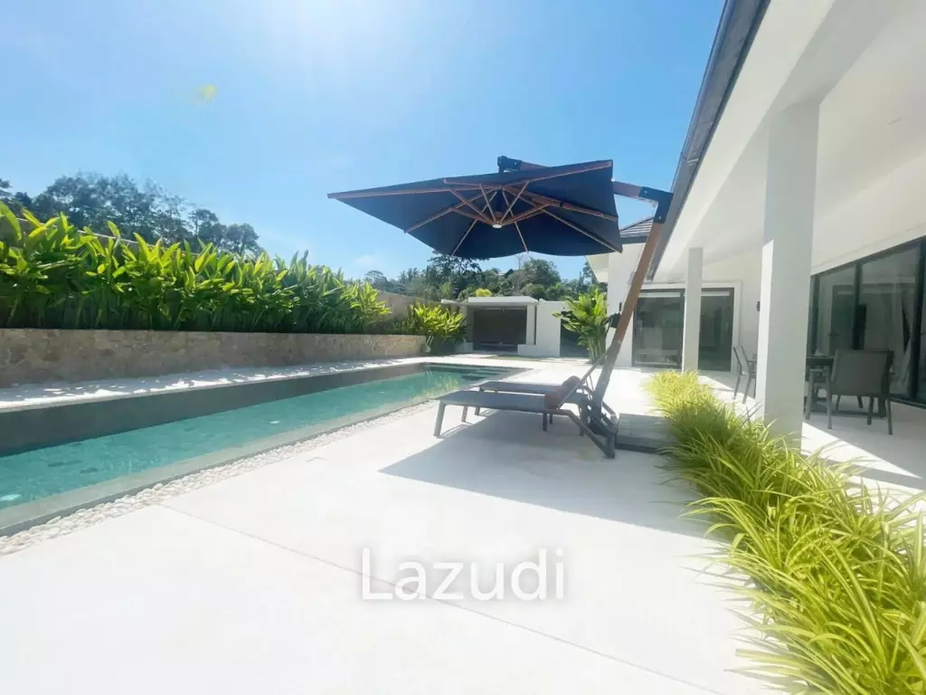 Tropical 3-Bedroom Villa with Gym & Solar Power – Mae Nam, Koh Samui