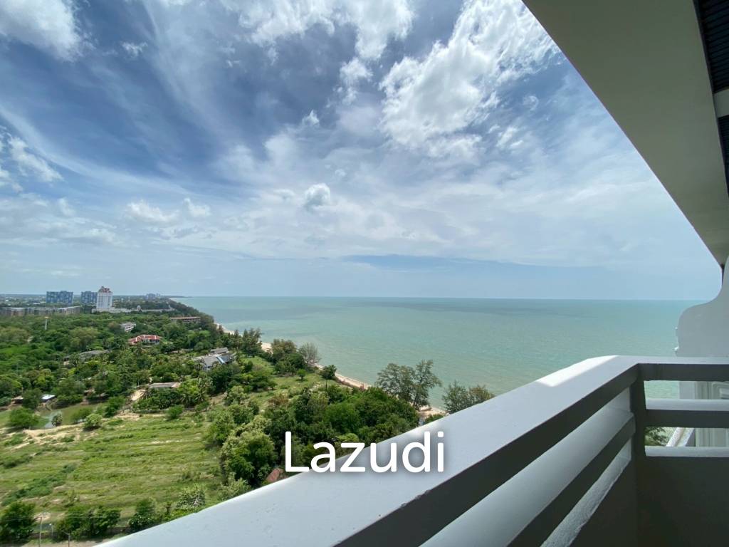 Spacious Studio Room with Scenic Views at Beachfront Cha Am Grand Condotel
