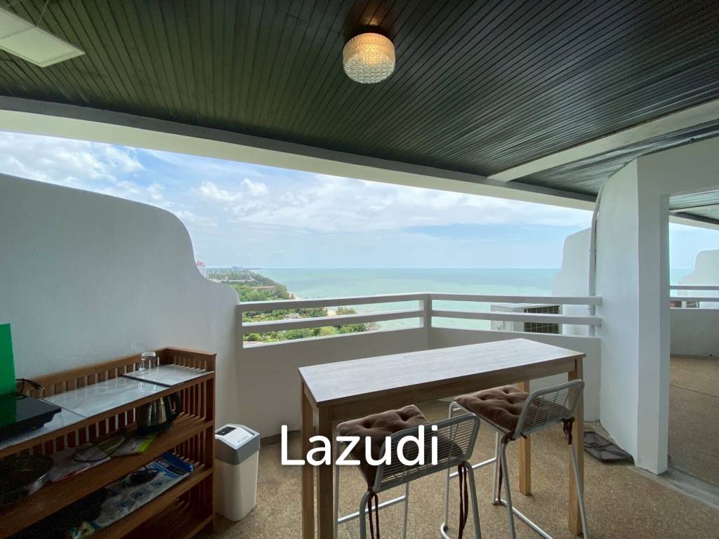 Spacious Studio Room with Scenic Views at Beachfront Cha Am Grand Condotel