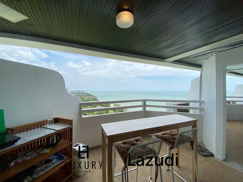 Spacious Studio Room with Scenic Views at Beachfront Cha Am Grand Condotel