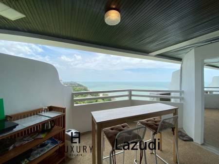 Spacious Studio Room with Scenic Views at Beachfront Cha Am Grand Condotel