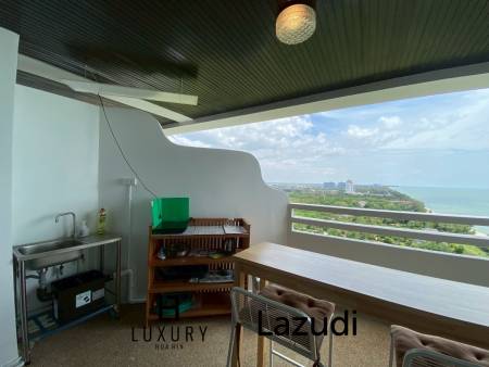 Spacious Studio Room with Scenic Views at Beachfront Cha Am Grand Condotel