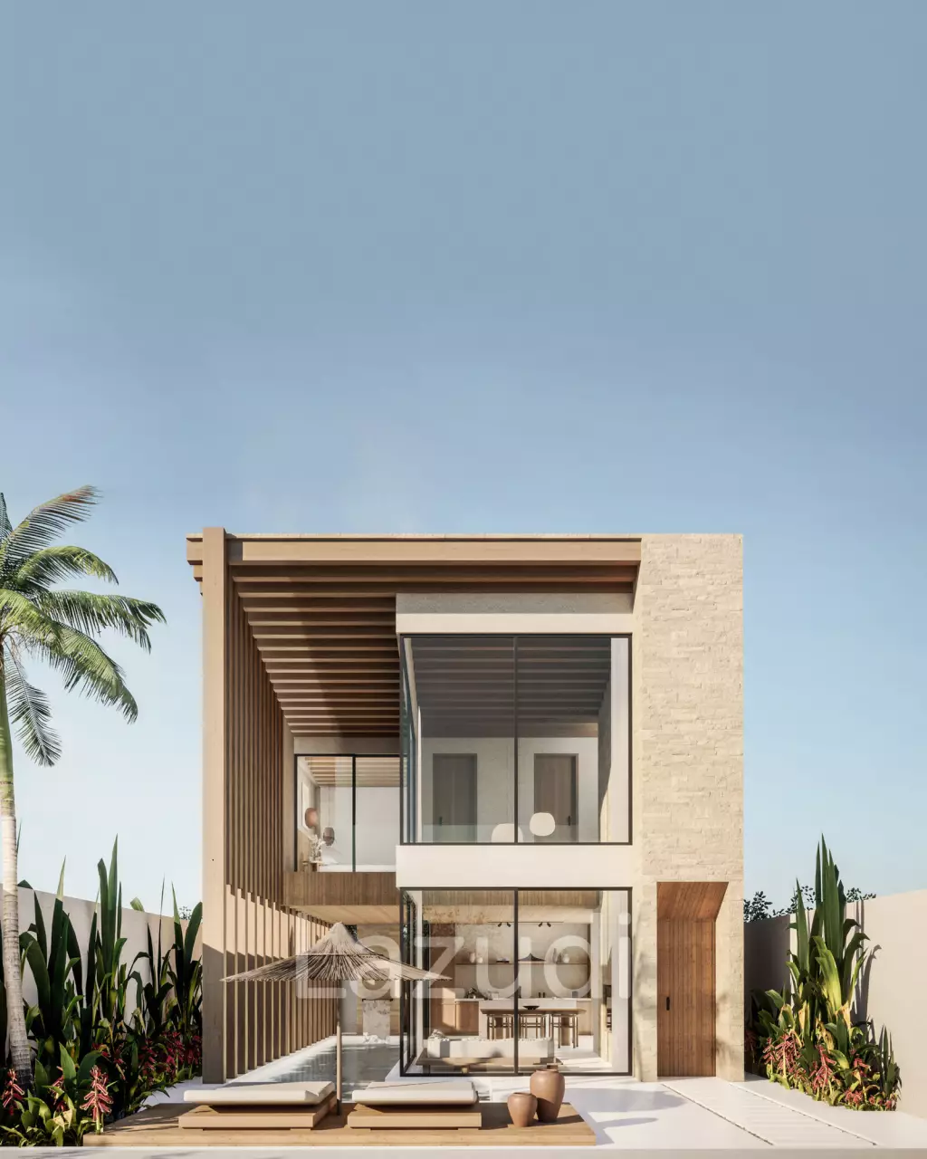 Tropical Japandi Two Bedroom Villa Development in central Umalas