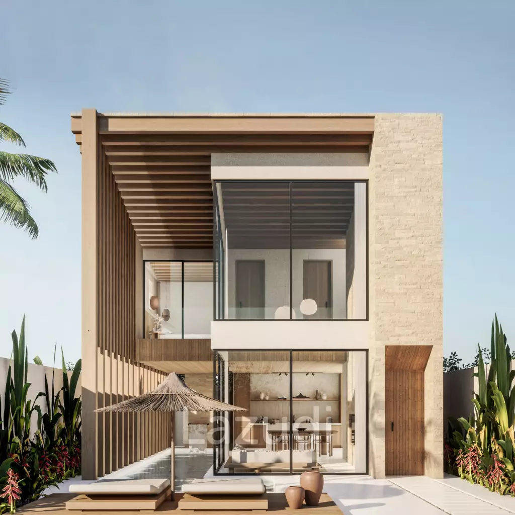 Tropical Japandi Two Bedroom Villa Development in central Umalas
