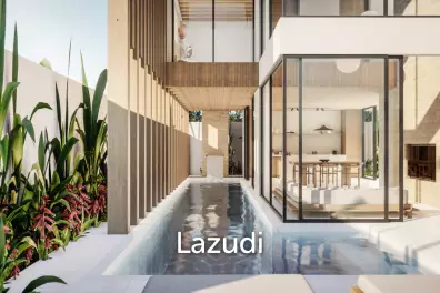 Tropical Japandi Two Bedroom Villa Development in central Umalas