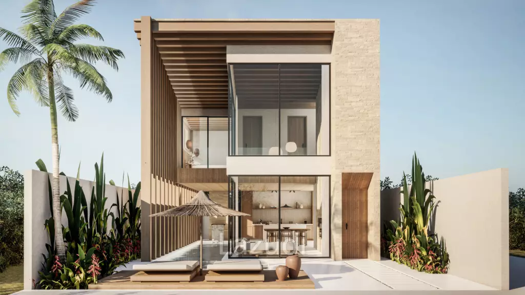 Tropical Japandi Two Bedroom Villa Development in central Umalas