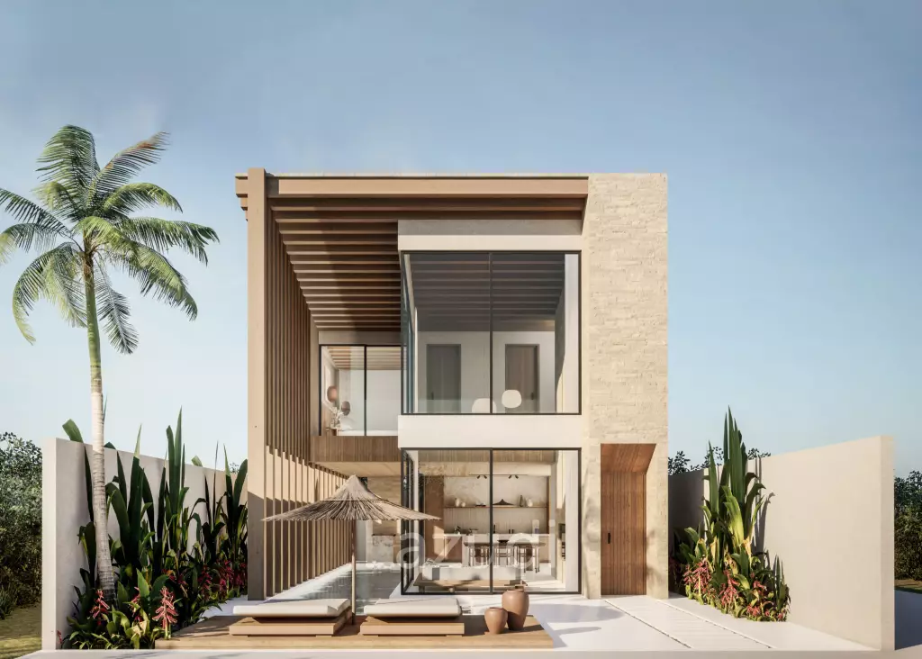 Tropical Japandi Two Bedroom Villa Development in central Umalas