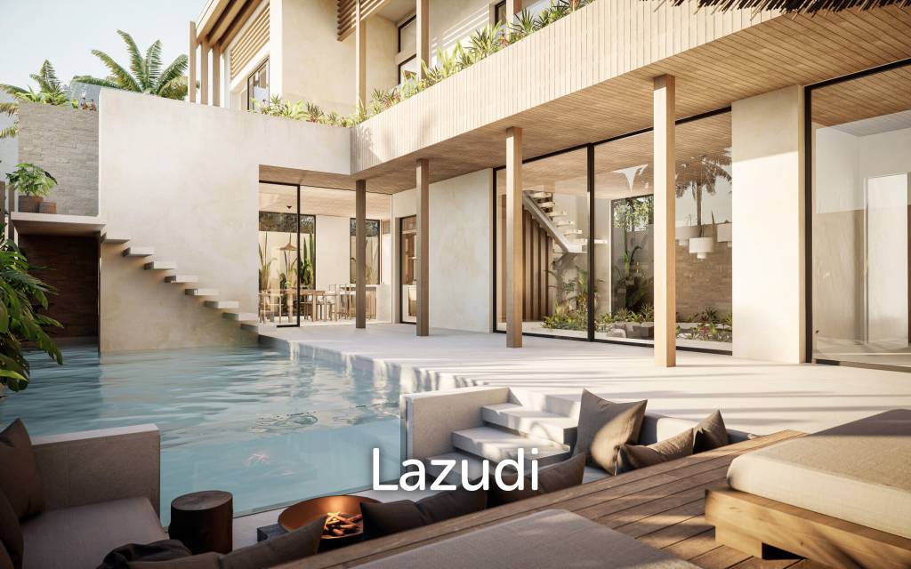 Tropical Japandi Four Bedroom Villa Development in central Umalas