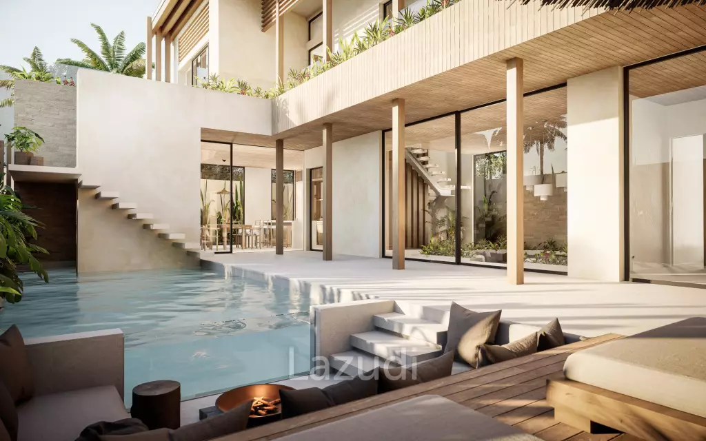 Tropical Japandi Four Bedroom Villa Development in central Umalas
