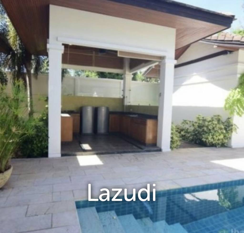 Great Design 4 Bed Pool Villa 50 meters from the Beach.