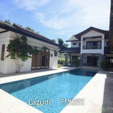 Great Design 4 Bed Pool Villa 50 meters from the Beach.