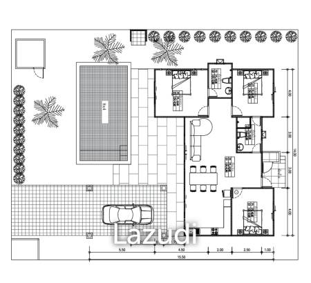3 Bed 2 Bath 299 SQ,M Dusita Lakeside Village 2
