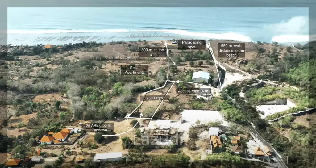 25 Are FREEHOLD Land – Ocean View, Pandawa Bali