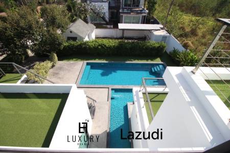 บ้านเดี่ยว 3 ชั้นหรูหราในหัวหินพร้อมสระว่ายน้ำส่วนตัว ใกล้สนามบินหัวหิน