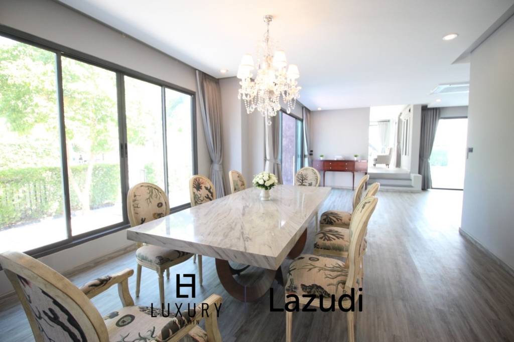 บ้านเดี่ยว 3 ชั้นหรูหราในหัวหินพร้อมสระว่ายน้ำส่วนตัว ใกล้สนามบินหัวหิน