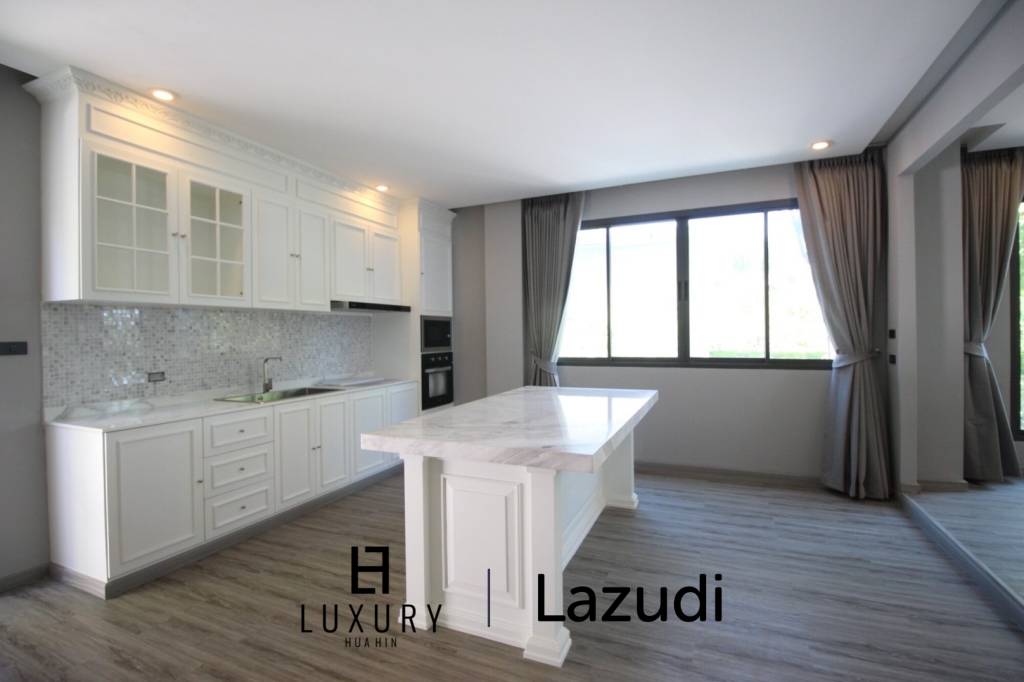 บ้านเดี่ยว 3 ชั้นหรูหราในหัวหินพร้อมสระว่ายน้ำส่วนตัว ใกล้สนามบินหัวหิน