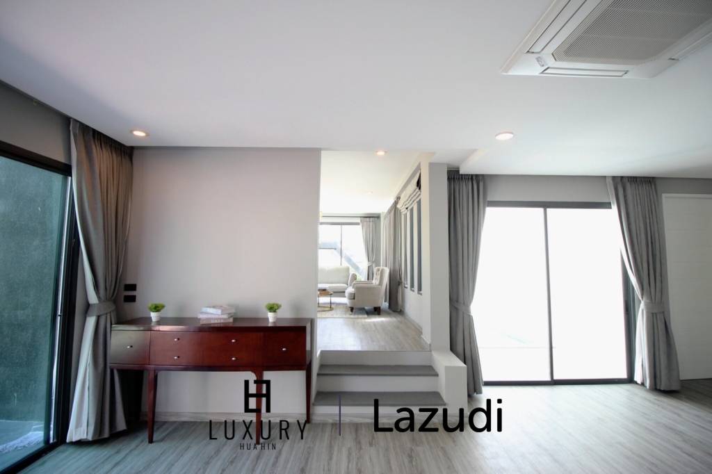 บ้านเดี่ยว 3 ชั้นหรูหราในหัวหินพร้อมสระว่ายน้ำส่วนตัว ใกล้สนามบินหัวหิน