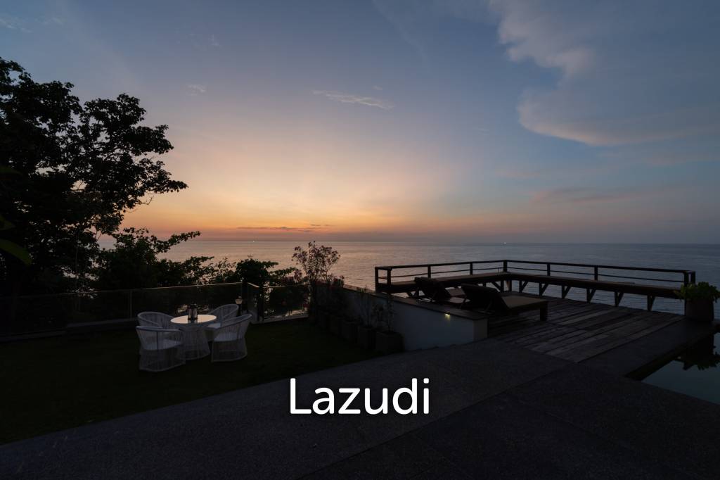 Panoramic Sea-View Cliff-Top Pool Villa, Walking Distance to Surin Beach