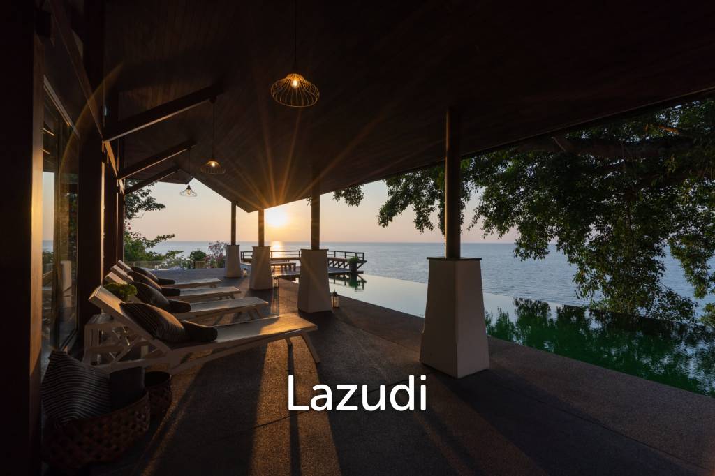 Panoramic Sea-View Cliff-Top Pool Villa, Walking Distance to Surin Beach