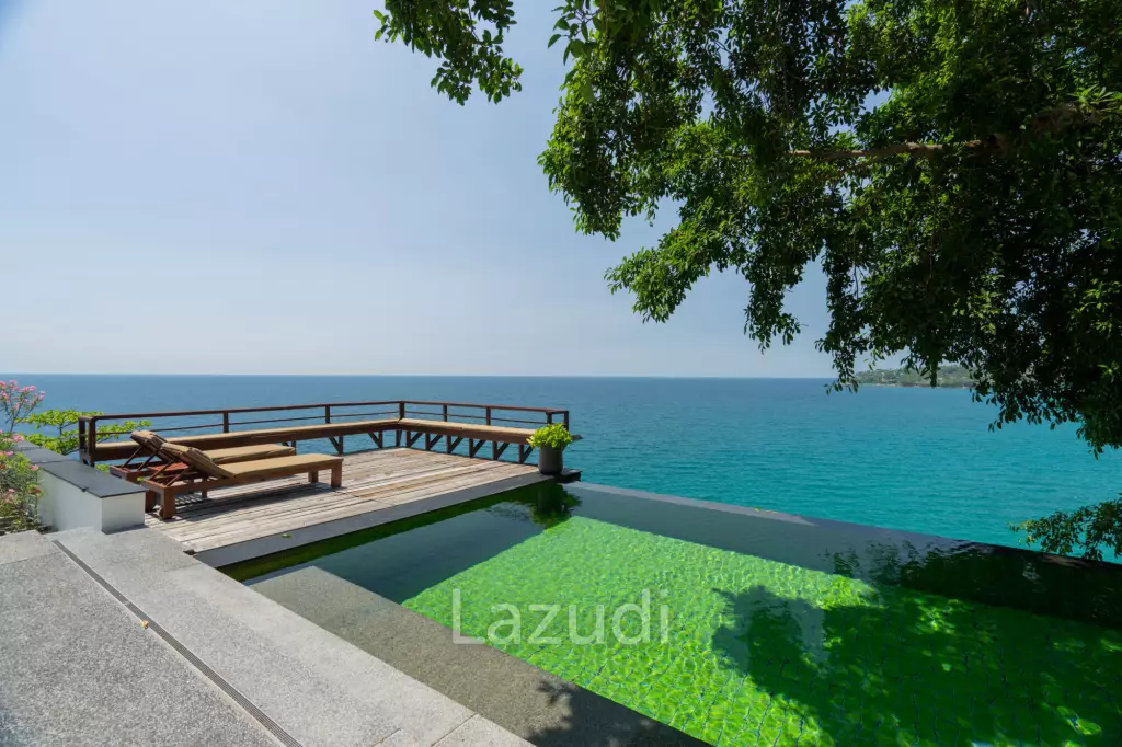 Panoramic Sea-View Cliff-Top Pool Villa, Walking Distance to Surin Beach