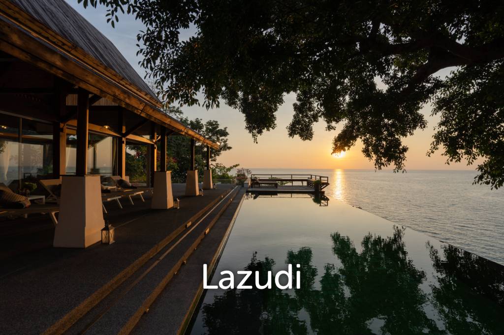 Panoramic Sea-View Cliff-Top Pool Villa, Walking Distance to Surin Beach