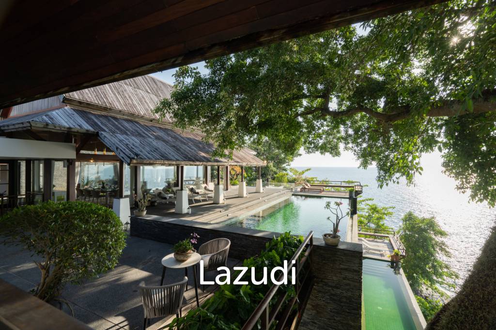 Panoramic Sea-View Cliff-Top Pool Villa, Walking Distance to Surin Beach