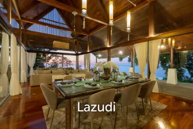 Panoramic Sea-View Cliff-Top Pool Villa, Walking Distance to Surin Beach