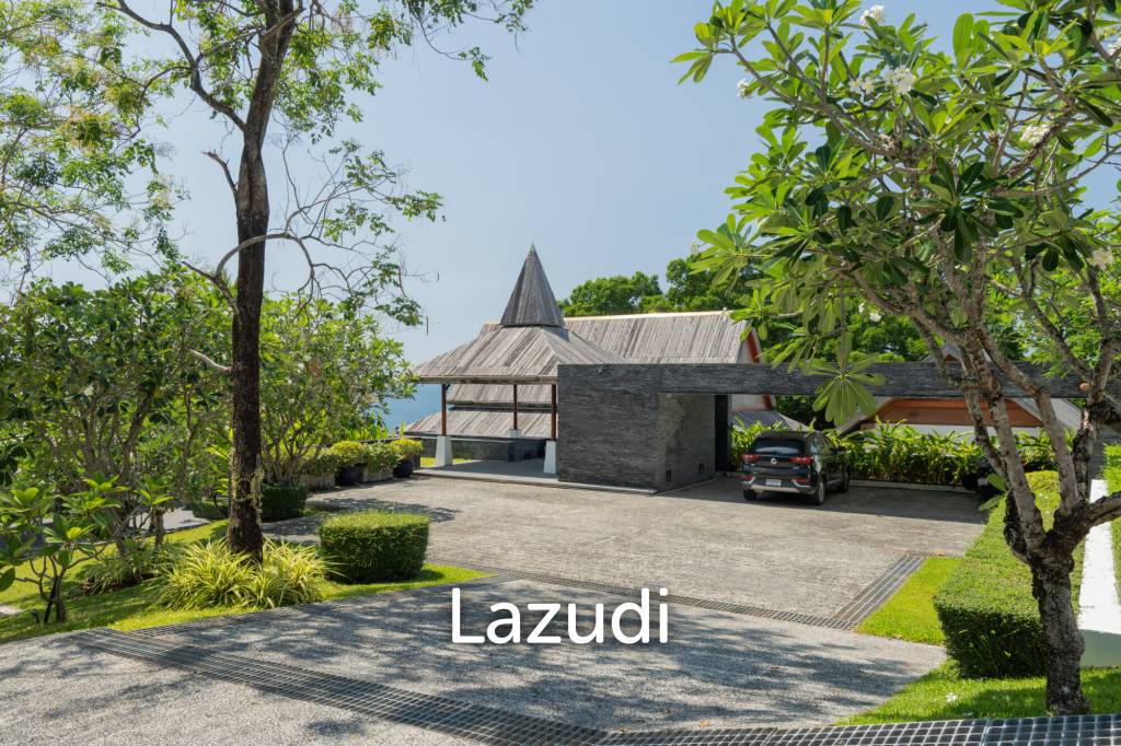 Panoramic Sea-View Cliff-Top Pool Villa, Walking Distance to Surin Beach