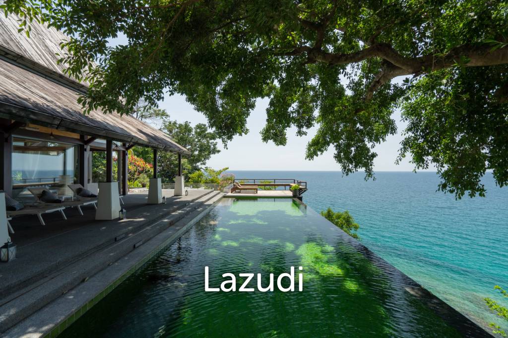 Panoramic Sea-View Cliff-Top Pool Villa, Walking Distance to Surin Beach