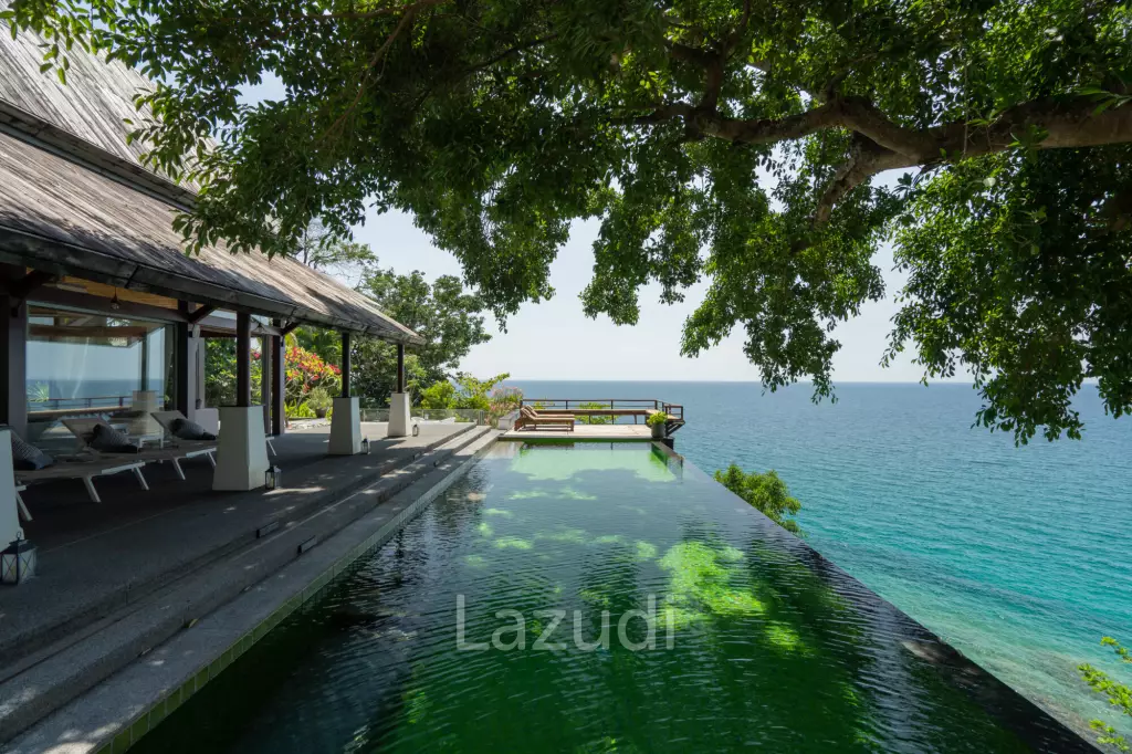 Panoramic Sea-View Cliff-Top Pool Villa, Walking Distance to Surin Beach