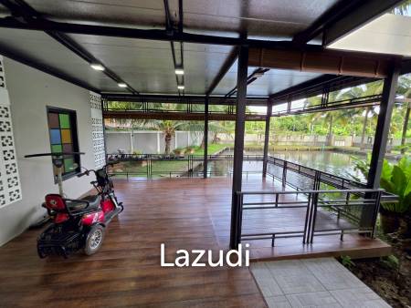 ขายบ้านในสวน 3 ห้องนอนและอาคารเอนกประสงค์ที่ อ.สันทราย