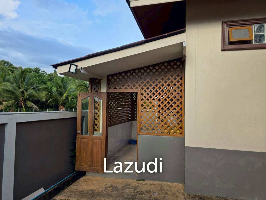 ขายบ้านในสวน 3 ห้องนอนและอาคารเอนกประสงค์ที่ อ.สันทราย