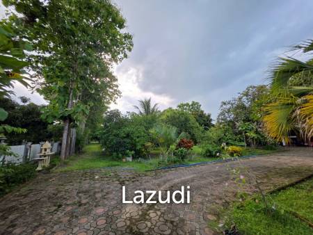 ขายบ้านในสวน 3 ห้องนอนและอาคารเอนกประสงค์ที่ อ.สันทราย