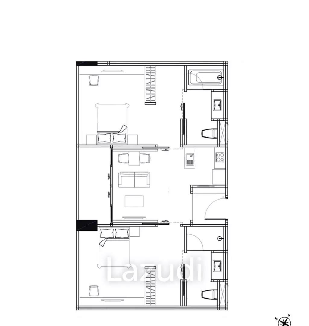 2 Bed 2 Bath 85.35 SQ.M 8 Atelier Residence