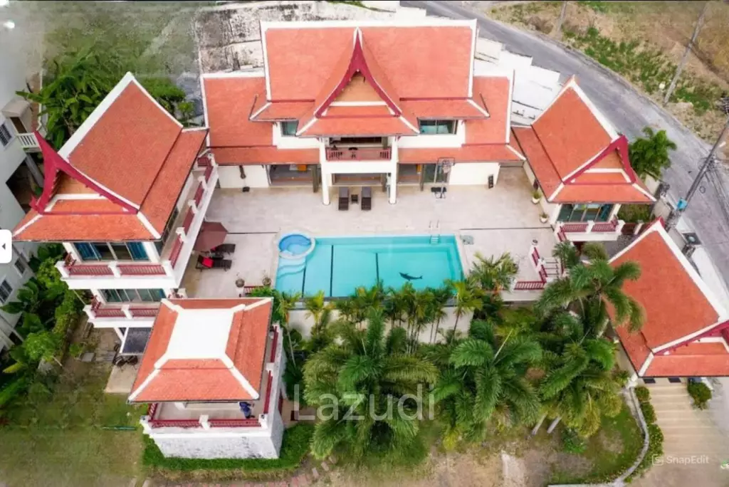 Seaview 7-Bedroom Pool Villa For Sale Near Kata Beach