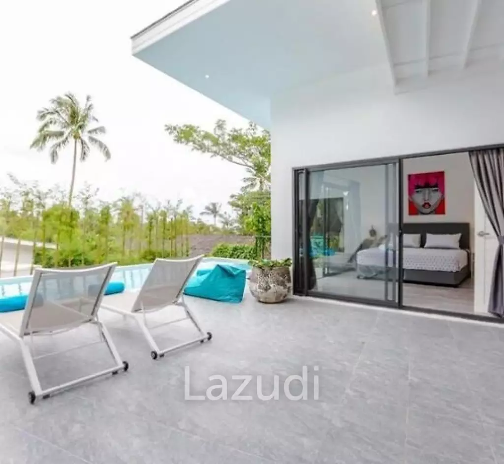Renovated 4-Bed Pool Villa in Chaweng Noi, Walking Distance to PBISS