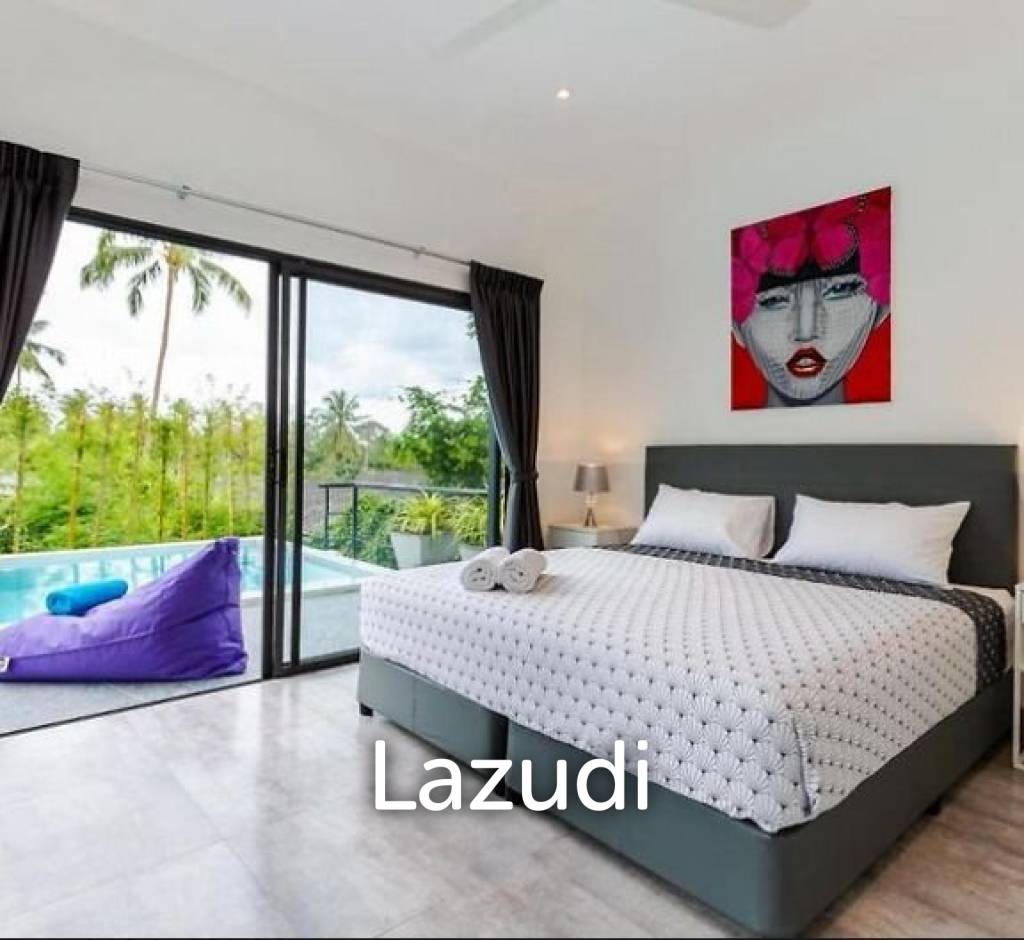 Renovated 4-Bed Pool Villa in Chaweng Noi, Walking Distance to PBISS