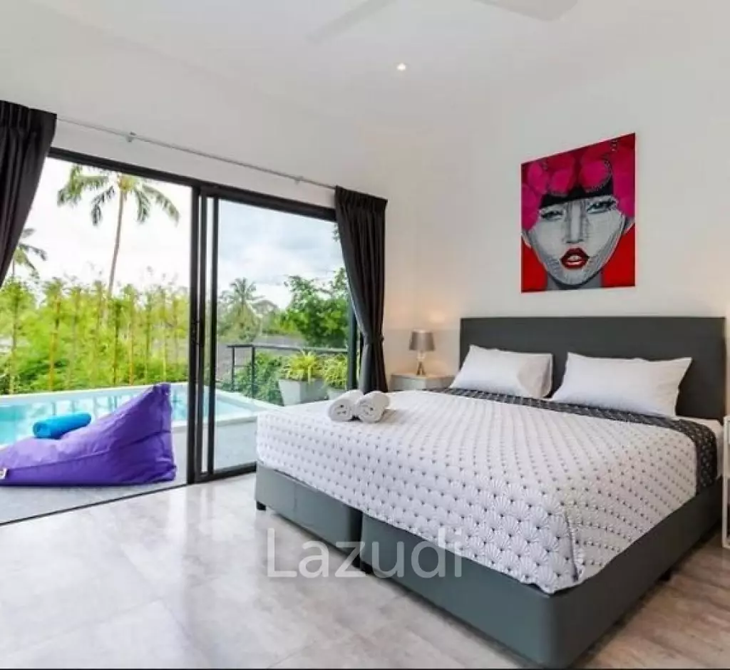Renovated 4-Bed Pool Villa in Chaweng Noi, Walking Distance to PBISS