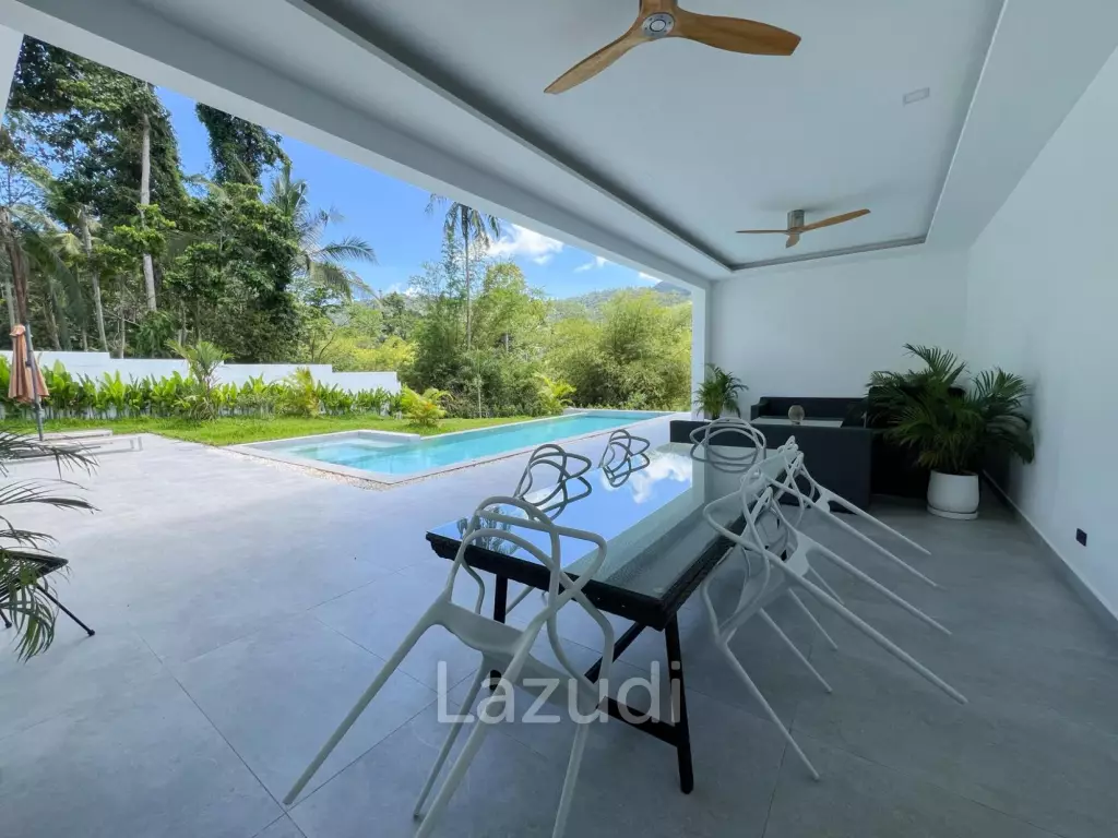 Brand New 4-Bedroom Mountain View Villa in Lamai - Near International School