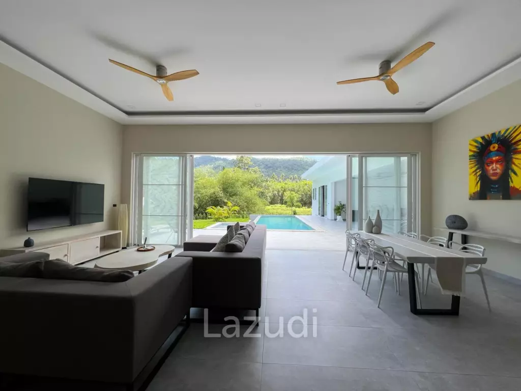 Brand New 4-Bedroom Mountain View Villa in Lamai - Near International School