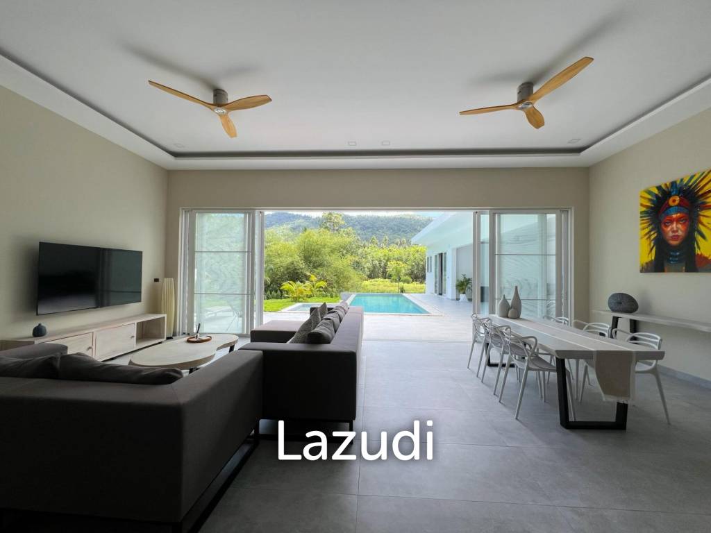 Brand New 4-Bedroom Mountain View Villa in Lamai - Near International School