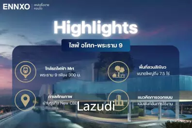1 Bed 1 Bath 36 SQ.M LIFE Asoke - Rama 9