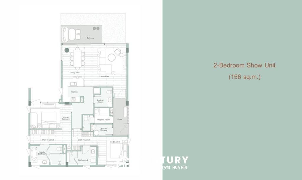 156 Kvm 2 Seng 2 Bad Leilighet for Salg