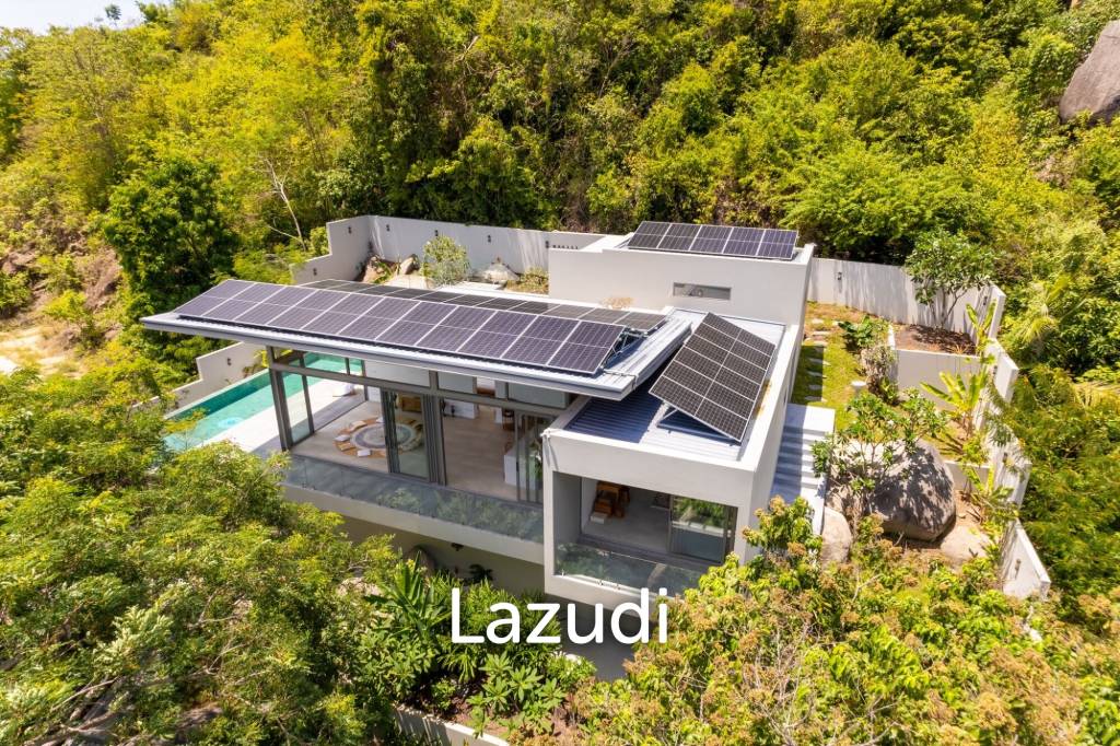 Self-Sustainable Luxury Villa on Private Hillside 500m to the Beach