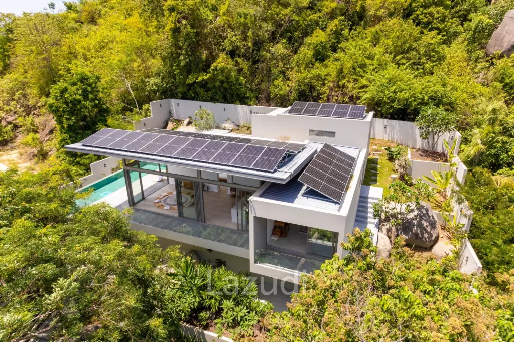 Self-Sustainable Luxury Villa on Private Hillside 500m to the Beach