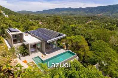 Self-Sustainable Luxury Villa on Private Hillside 500m to the Beach